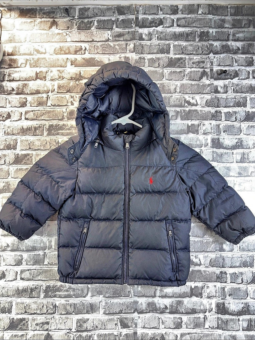 Polo Ralph Lauren Kids Down Puffer Jacket Black Baby 2T